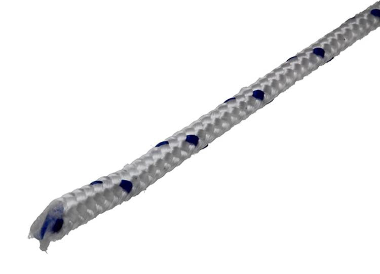 Mack 1014934 - pp gevlochten wit blauw bobijn4mm 50m | 5 stuks