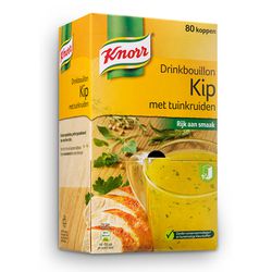 Drinkbouillon knorr kip met tuinkruiden 80 stuks
