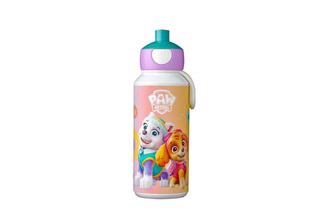 Mepal pop-up drinkfles campus - 400 ml - sluit goed af - drinkbeker voor kinderen - paw patrol girls