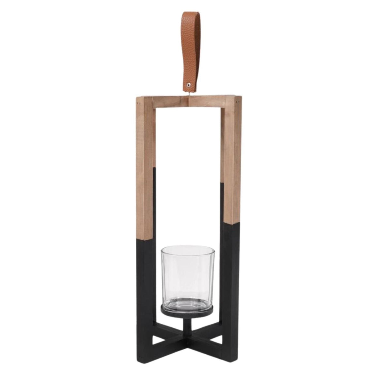 Senza kaarshouder hout zwart naturel 40cm