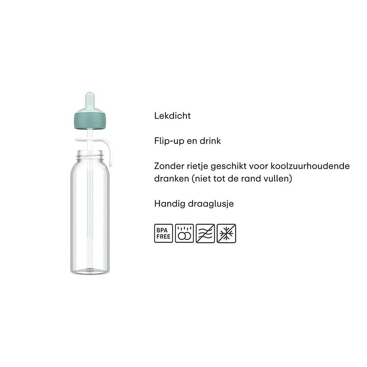 Mepal waterfles flip-up campus 500ml - cool mint