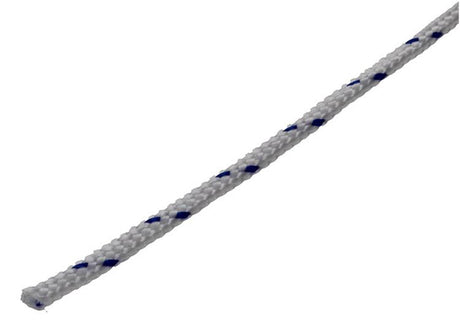 Mack 1013956 - pp gevlochten wit blauw bobijn2mm 150m | 5 stuks