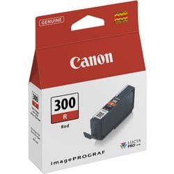 Inktcartridge canon pfi-300r r rood