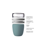 Mepal lunchpot ellipse mini blauw