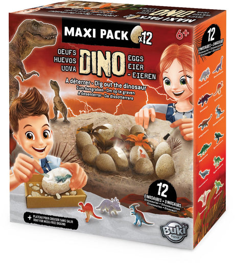 Buki france buki - dino eieren maxi uitgraafset - dinosaurus - uitgraven - ontdekken