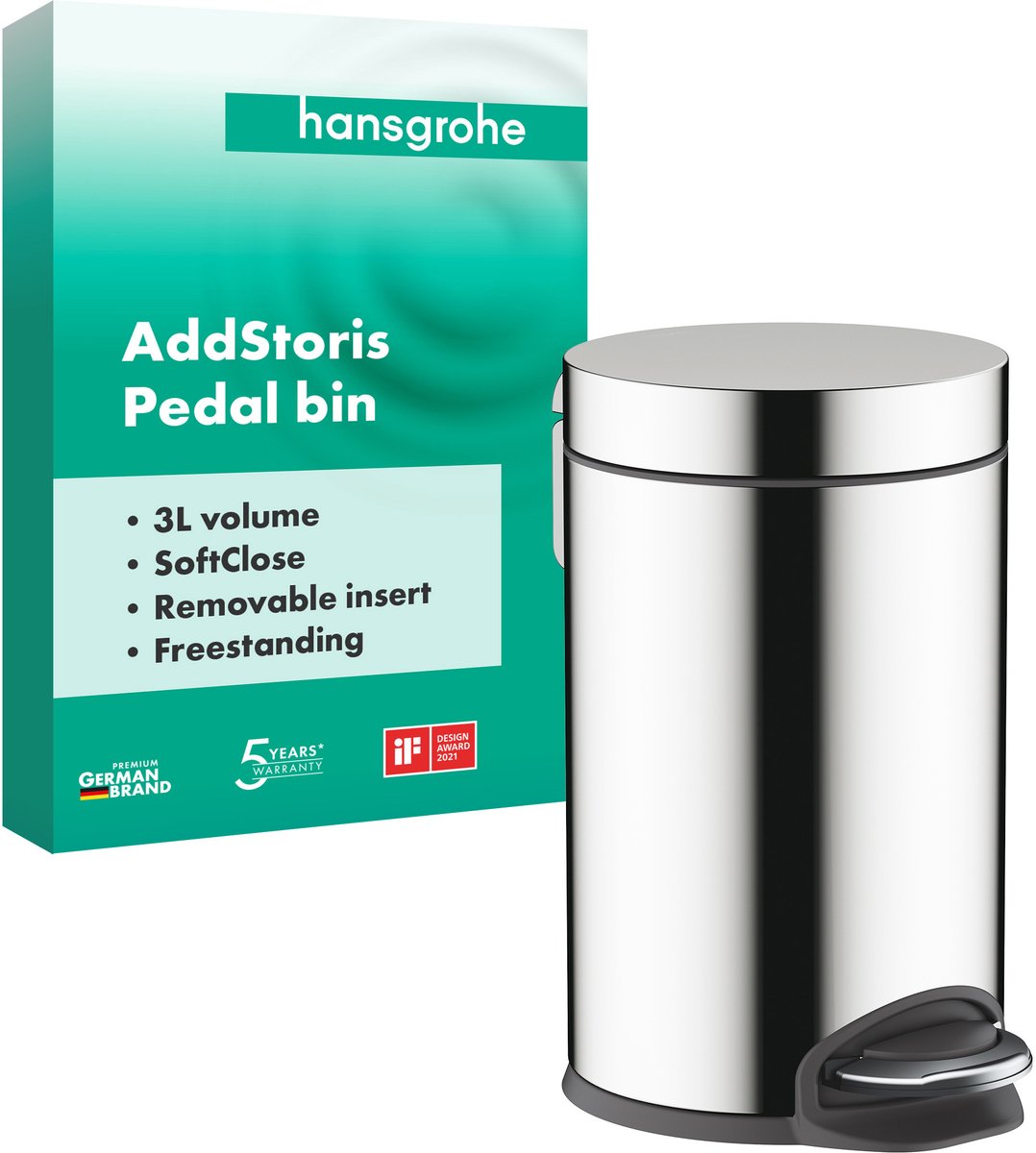 Hansgrohe addstoris pedaalemmer chroom