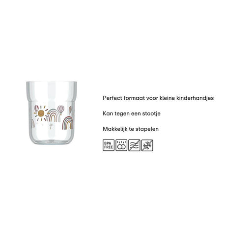 Mepal sunshine rainbow kinderglas mio 250ml