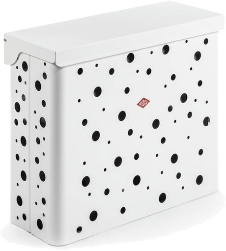 Wesco wasmand duo 2 met inzet | 64 liter | duo wasbox (2x32 liter) | metaal - mat wit | waskorf