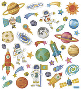 Creativ company stickers ruimtevaart, 1 vel