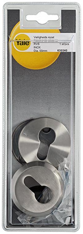Yale 1019118 - veiligheidrozet inox ø55mm | 2 stuks