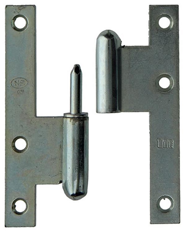Yale 1019128 - 3 stalen paumellen bichromaat l 110x70mm | 2 stuks