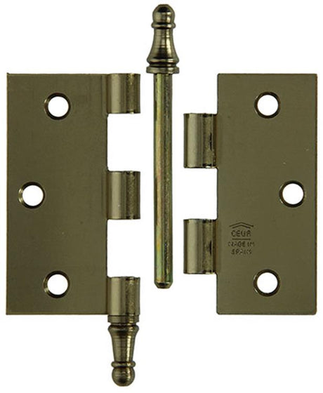 Yale 1019146 - 3 vaasknopscharnieren verbronsd 76x76mm | 2 stuks