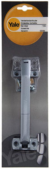 Yale 1019180 - airbaie kierstandhouder schuifraam mat grijs | 2 stuks