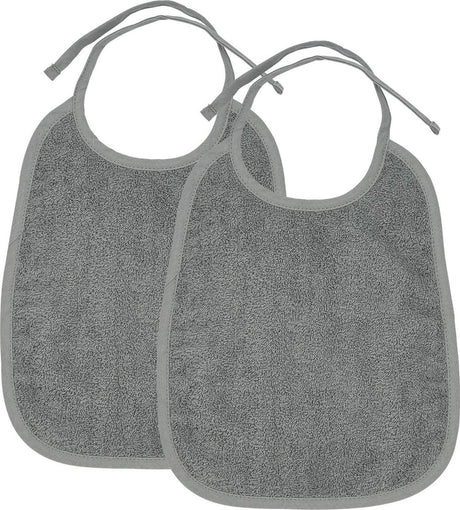 Meyco baby uni slab - 2-pack - badstof - grey