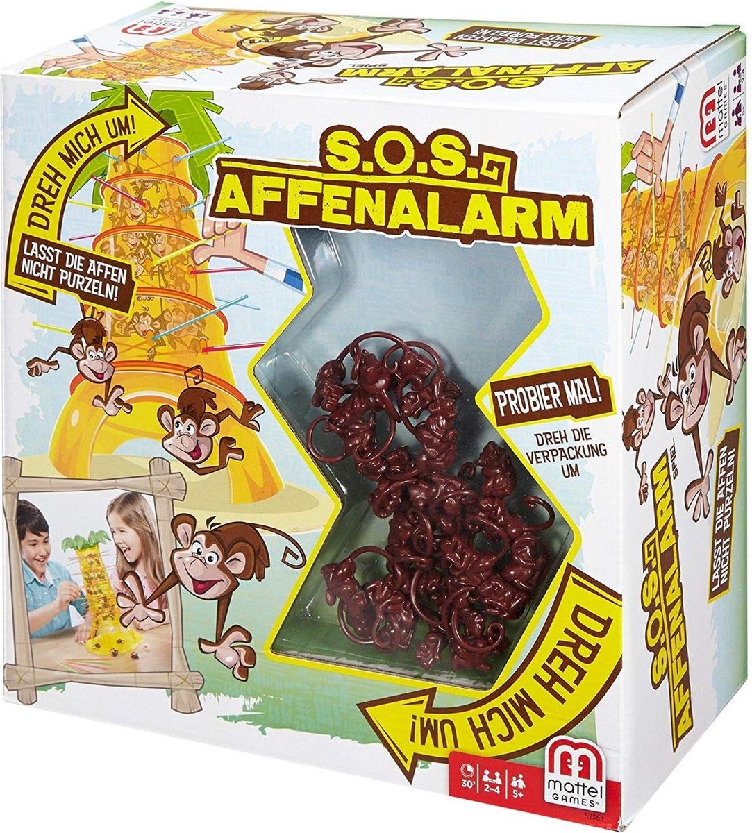 Mattel games vallende aapjes - familie bordspel