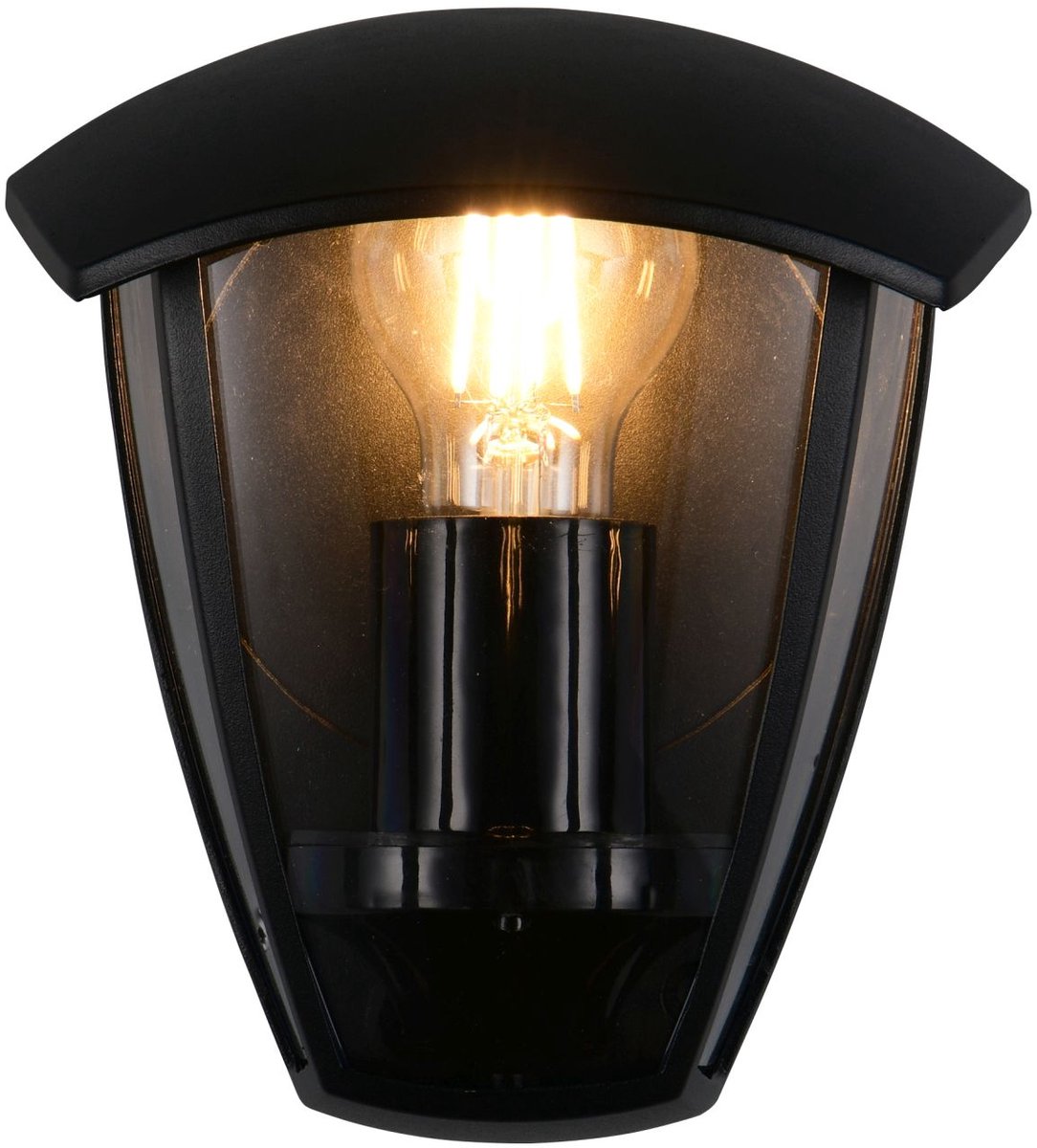 Trio venta - wandlamp - zwart mat - excl. 1x e27 4 w - wandmontage - buitenverlichting - ip44