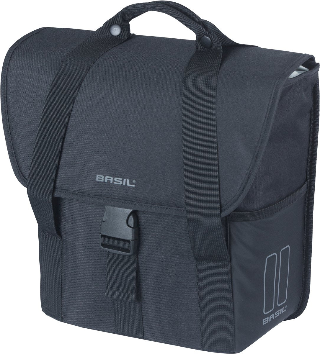 Basil tas go enkel zwart 16l
