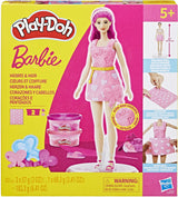 Play-doh -set barbiepop hartjes en haar - boetseerklei