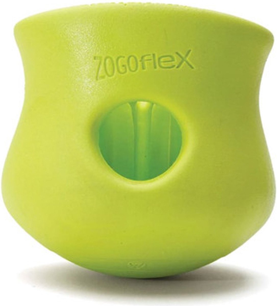 West paw toppl zogoflex - sterk honden speelgoed - slowfeeder - groen - small - 8 cm