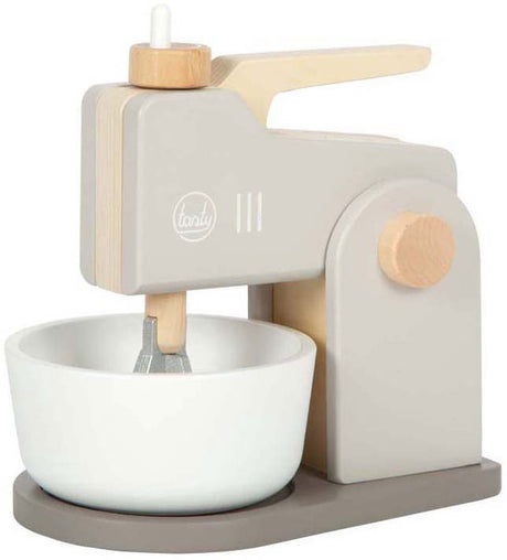Small foot - houten mixer speelset grijs tasty