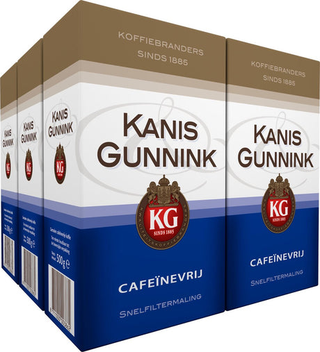 Kanis gunnink decaf filterkoffie - 6 x 500 gram
