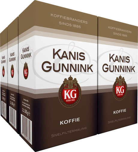 Kanis gunnink regular filterkoffie - 6 x 500 gram