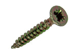 Mack 1017224 - spaanplaatschroef vz kop geelverz.32 st 3,5 x 25 mm | 10 stuks