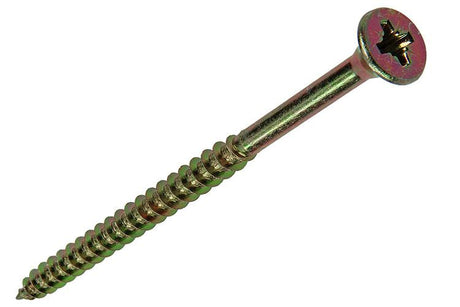 Mack 1017266 - spaanplaatschroef vz kop geelverz. 4 st 6,0 x 90 mm | 5 stuks