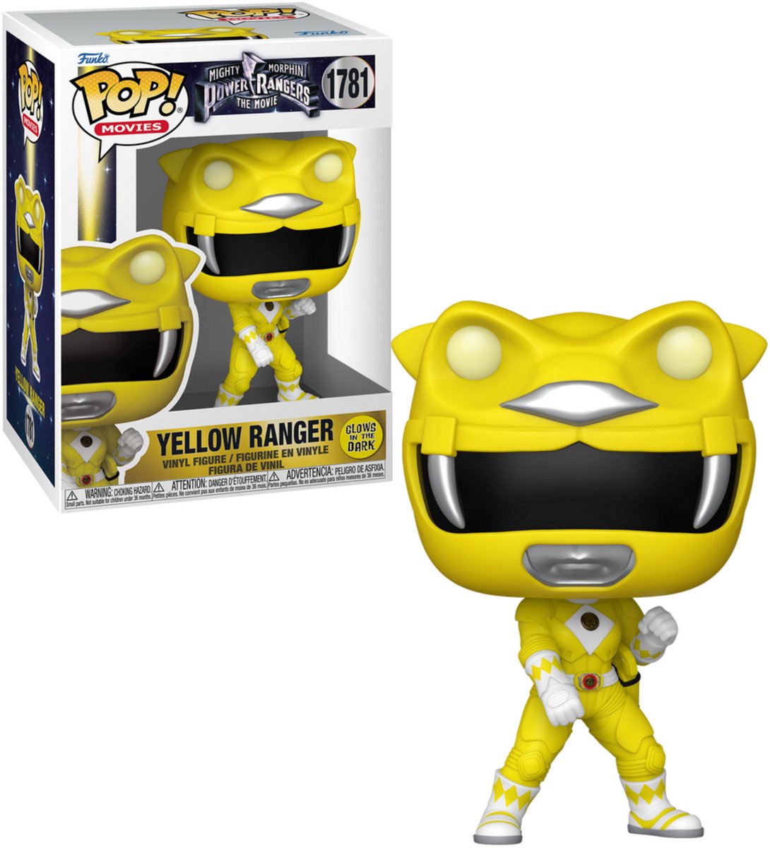 Funko pop! movies: mighty morpin power rangers the movie - yellow ranger (glow in the dark) #1781