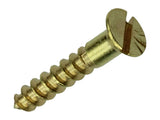 Mack 1019651 - houtschroef verzonken kop messing 11st 3,5 x 20 mm | 10 stuks