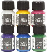 Creativ company glass color frost glasverf kleur, 6x30ml