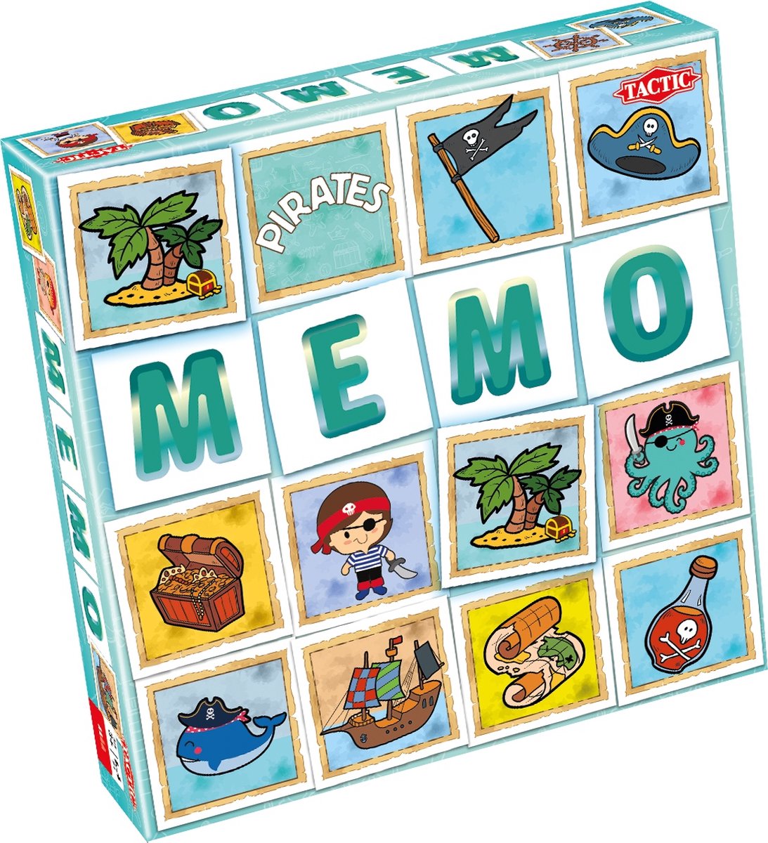 Tactic memory - kaartspel - memo - piraten