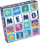 Tactic memo ruimtevaart - memospel - zoek de juiste paren - planeten, astronauten en raketten - gezelschapsspel voor kinderen en families - 2 tot 6 spelers - vanaf 3 jaar