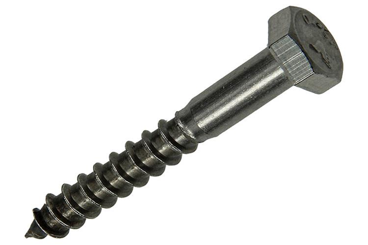 Mack 1019769 - houtdraadbout roestvrijstaal 2 st 8 x 60 mm | 10 stuks