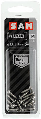 Mack 1019781 - zelftappende schroef cyl.kop a2 14 st 3,5 x 13 mm | 10 stuks