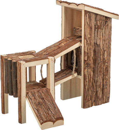 Trixie - speelplaats tjorven - muizen hamsters - schorshout - 32x19x29 cm