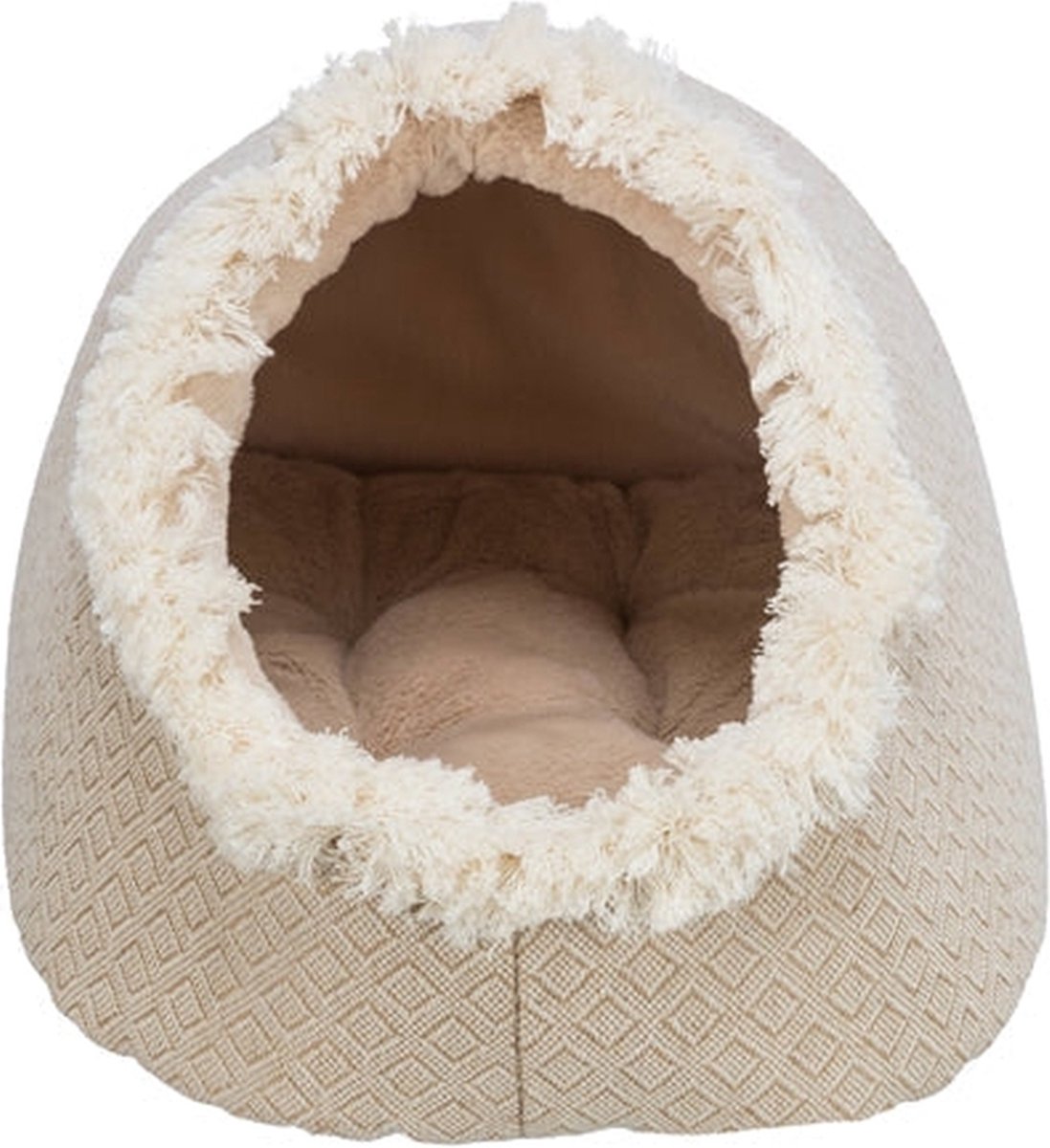Trixie - kattenmand - iglo boho - beige - 35x41x26 cm