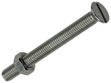 Mack 1019813 - metaalschroef verz. kop + moer rvs 4 st m5x50 | 10 stuks