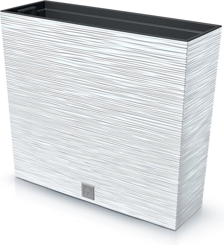 Prosperplast furu case tower - bloempot plantenbak met inzet - voor binnen en buiten - wit