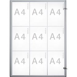 Vergrendelbaar notitiebord maul maulextraslim zilver