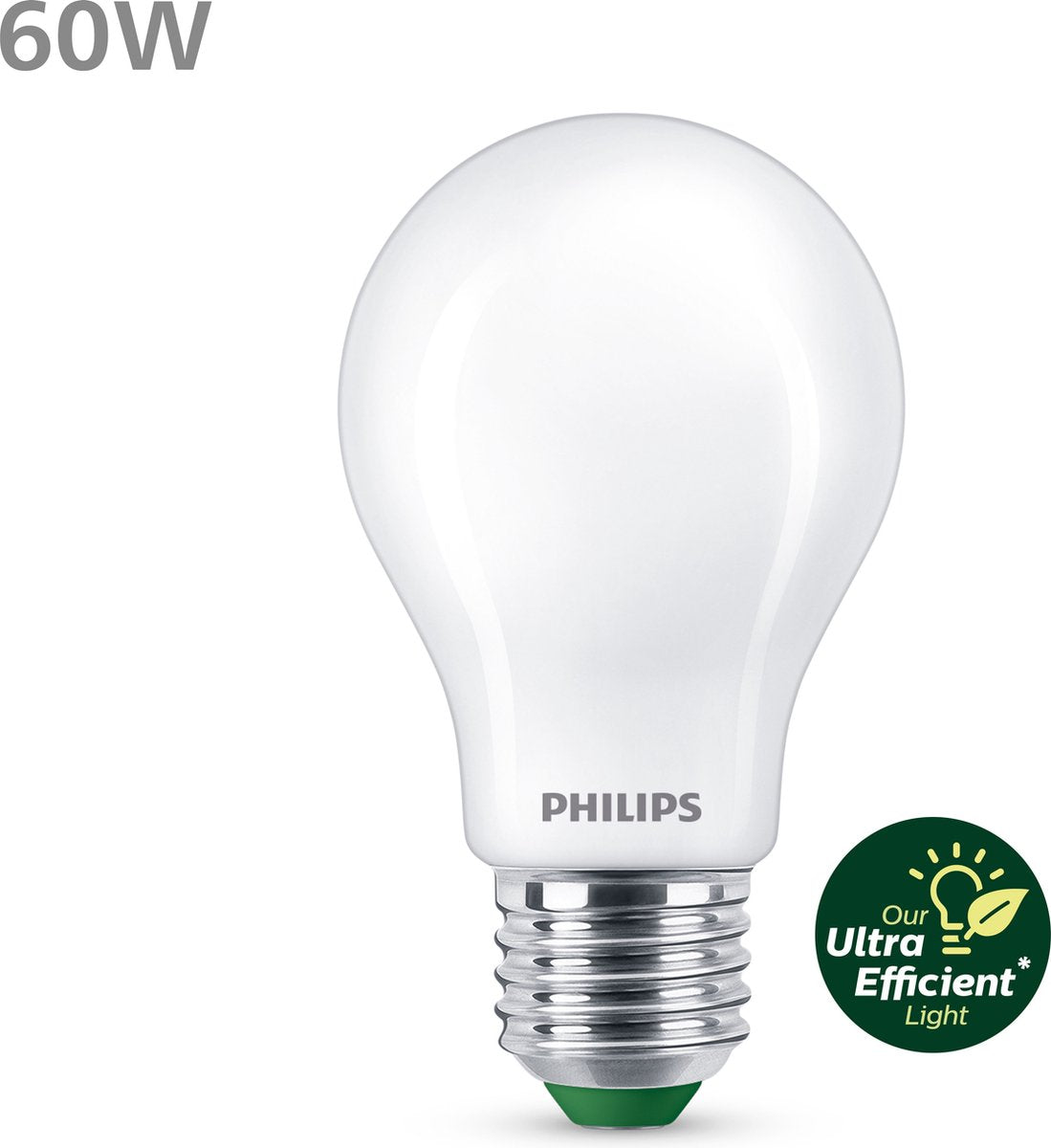 Philips led philips ultra efficient led lamp mat - 60 w - e27 - koelwit licht