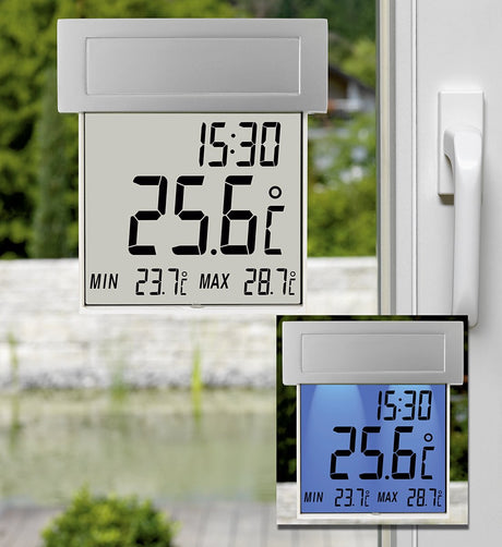 Tfa dostmann vision solar 30.1035 thermometer zilver