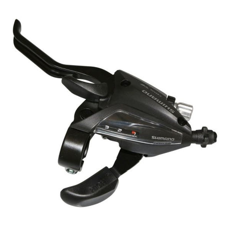 Shimano versteller met remhendel st-ef500-4 voor links - 4 vingers - 3 speed - zwart