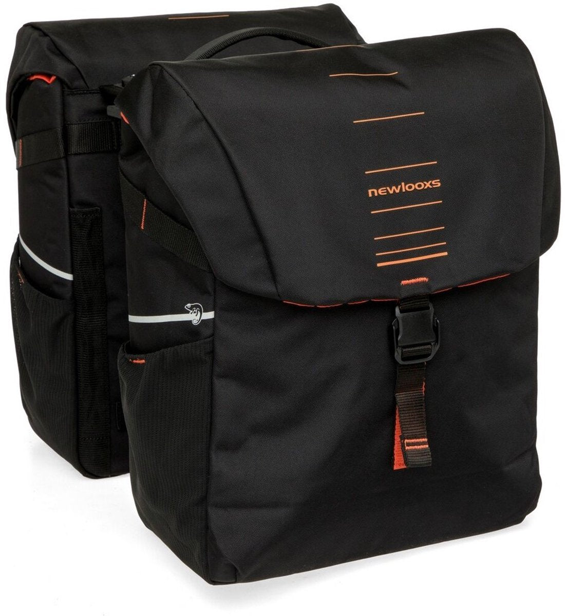 Burgers - new looxs tas new looxs vigo dubbel | zwart oranje | mik 2.0 | 40l