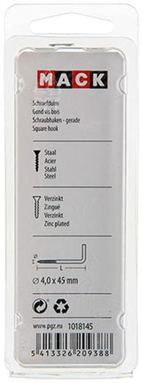 Mack 1018145 - schroefduim staal verzinkt 26 st 4,0 x 45 mm | 5 stuks