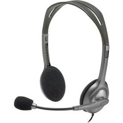 Headset logitech h111 981-000593 grijs