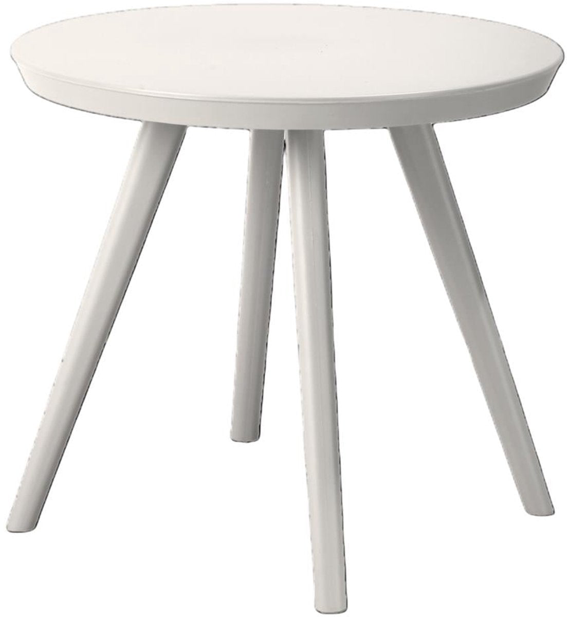 Van der meulen kindertafel kunststof pastel taupe rond 50,5cm speelgoed.