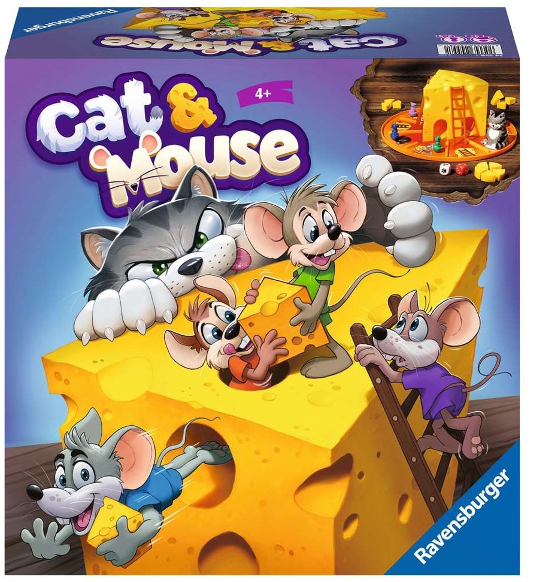 Merkloos sans marque ravensburger cat mouse - bordspel