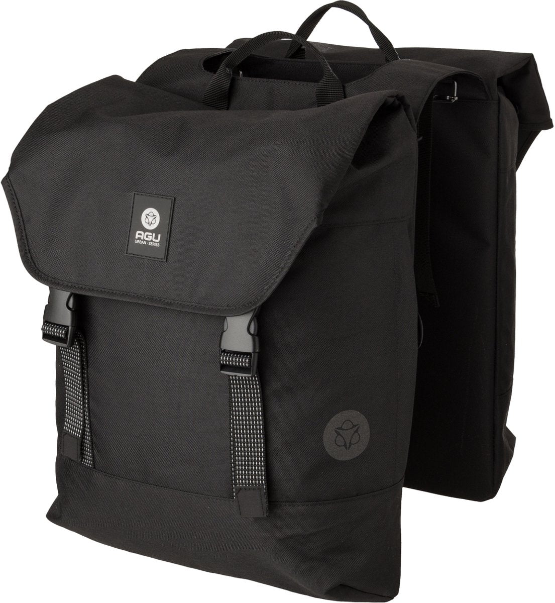 Agu dwr dubbele fietstas urban black