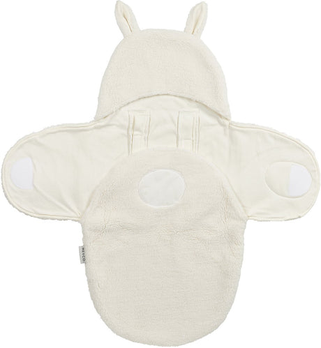 Meyco baby rabbit wikkeldeken - teddy - natural